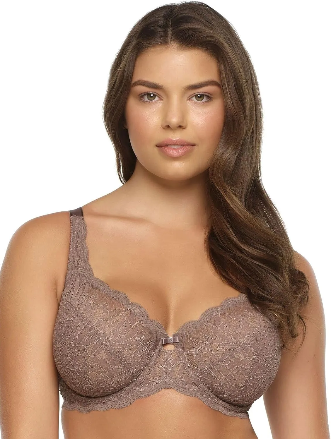 Felina - Paramour Peridot Lace Full Coverage Unlined Bra for Women