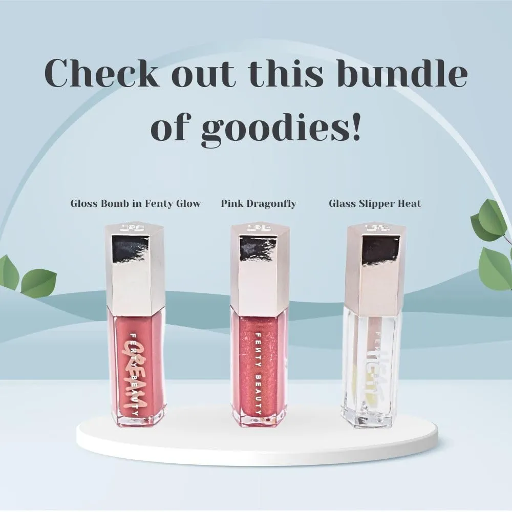 Fenty Beauty by Rihanna Glossy Posse Volume 6.0 Full-Size Gloss Bomb Trio