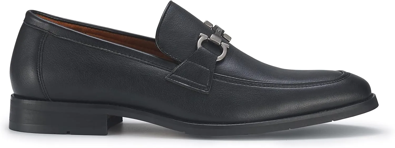 Ferro Aldo Demitri MFA19683 Classic Moc-Toe Penny Loafers with Decorative Buckle