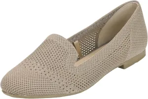 Feversole Women's Woven Fashion Breathable Knit Flat Shoes