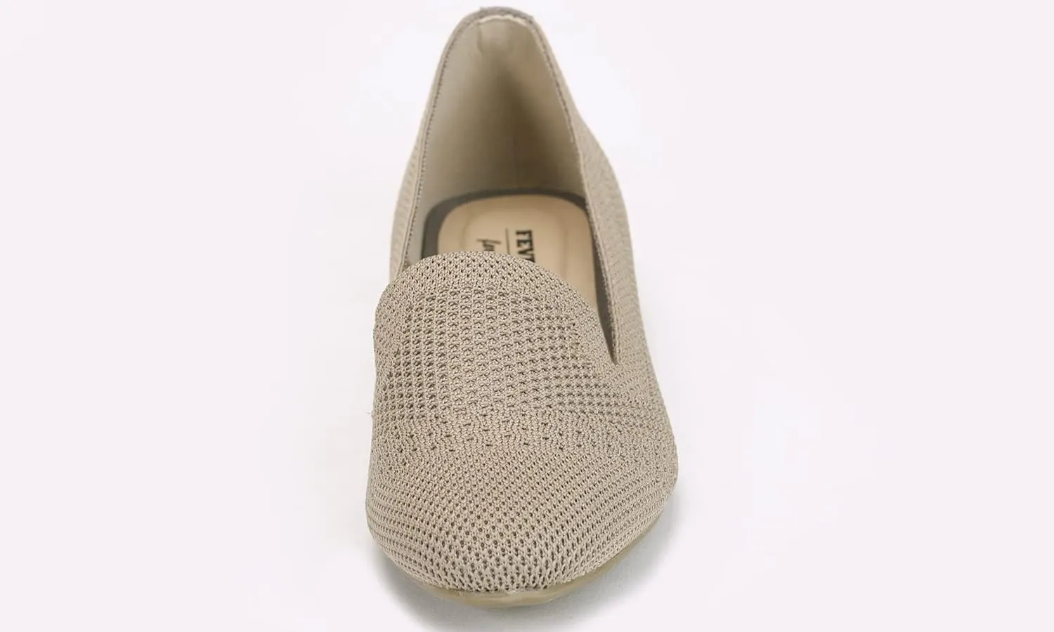 Feversole Women's Woven Fashion Breathable Knit Flat Shoes