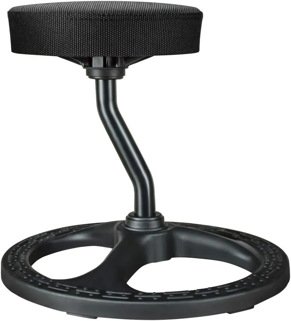 Fitness Seat, ADHD Chair Stool for Stability, Balance, Yoga, Office, School, Wellness, Active Sitting with Non-Slip Base and Washable Seat Cover