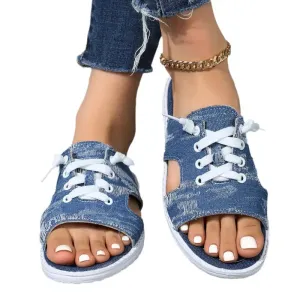 Flat Canvas Sandals