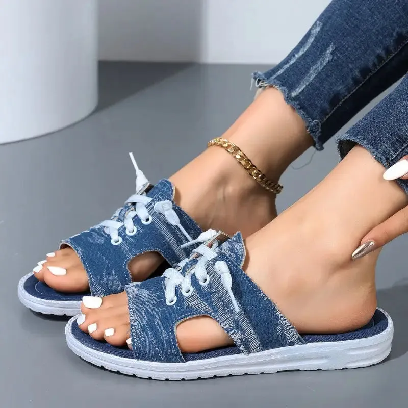Flat Canvas Sandals