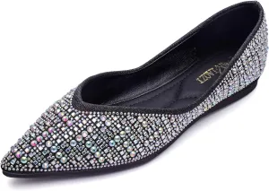Flats for Women Pointed Toe Fashion Wedding Shoes Work Casual Slip-On Dress Shoes Women Comfortable Dressy Flat