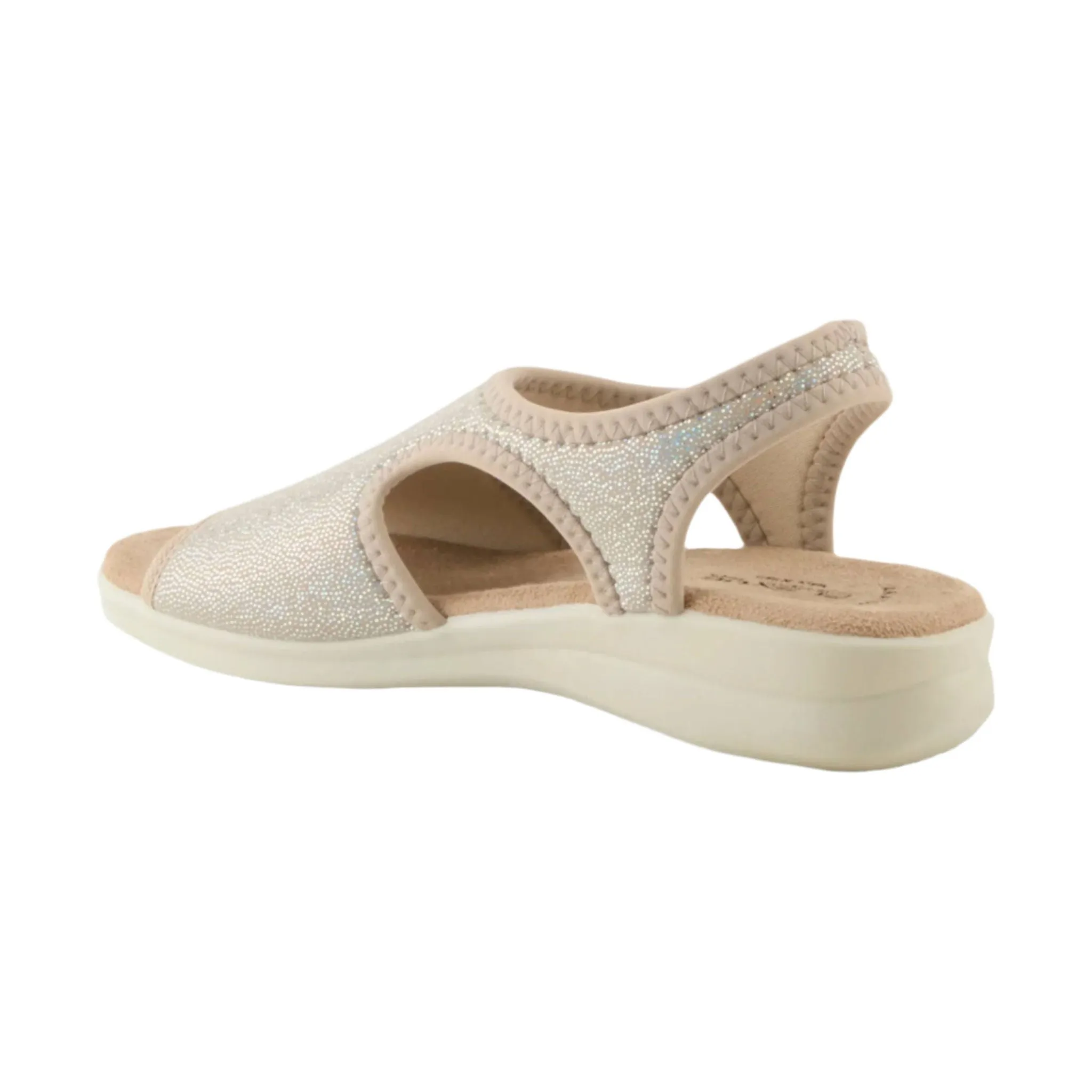 Flexus Women's Nyaman Pindott Sandal - Gold