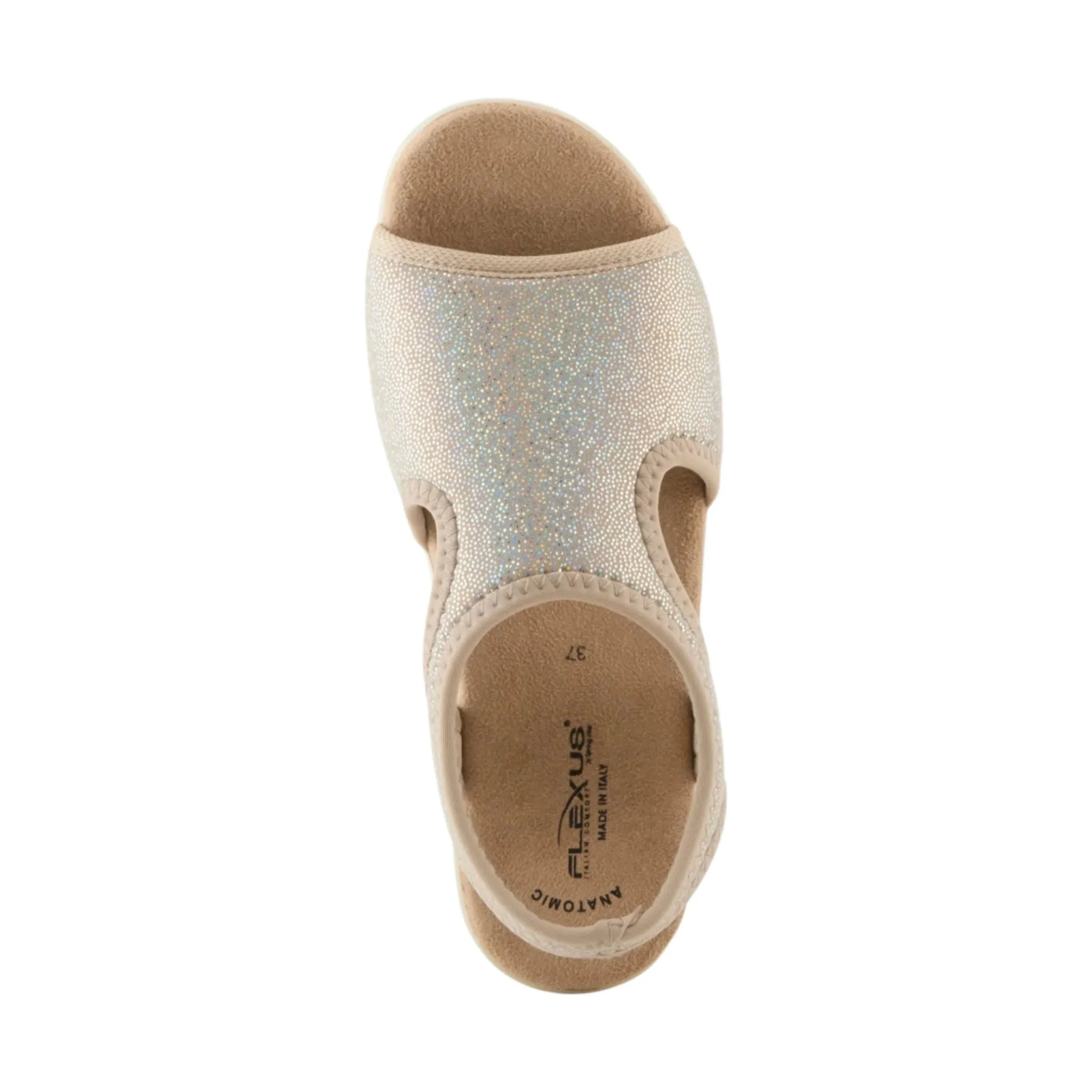 Flexus Women's Nyaman Pindott Sandal - Gold