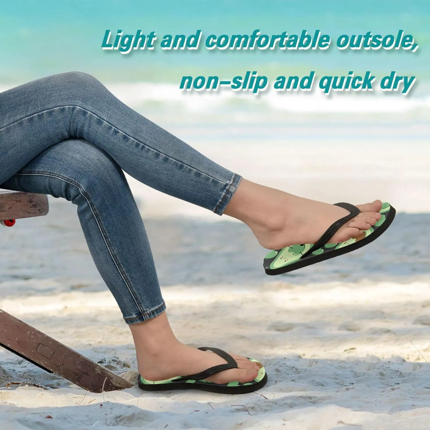 Flip Flops for Men Women Summer Beach Sandal Bathroom Shower Shoes