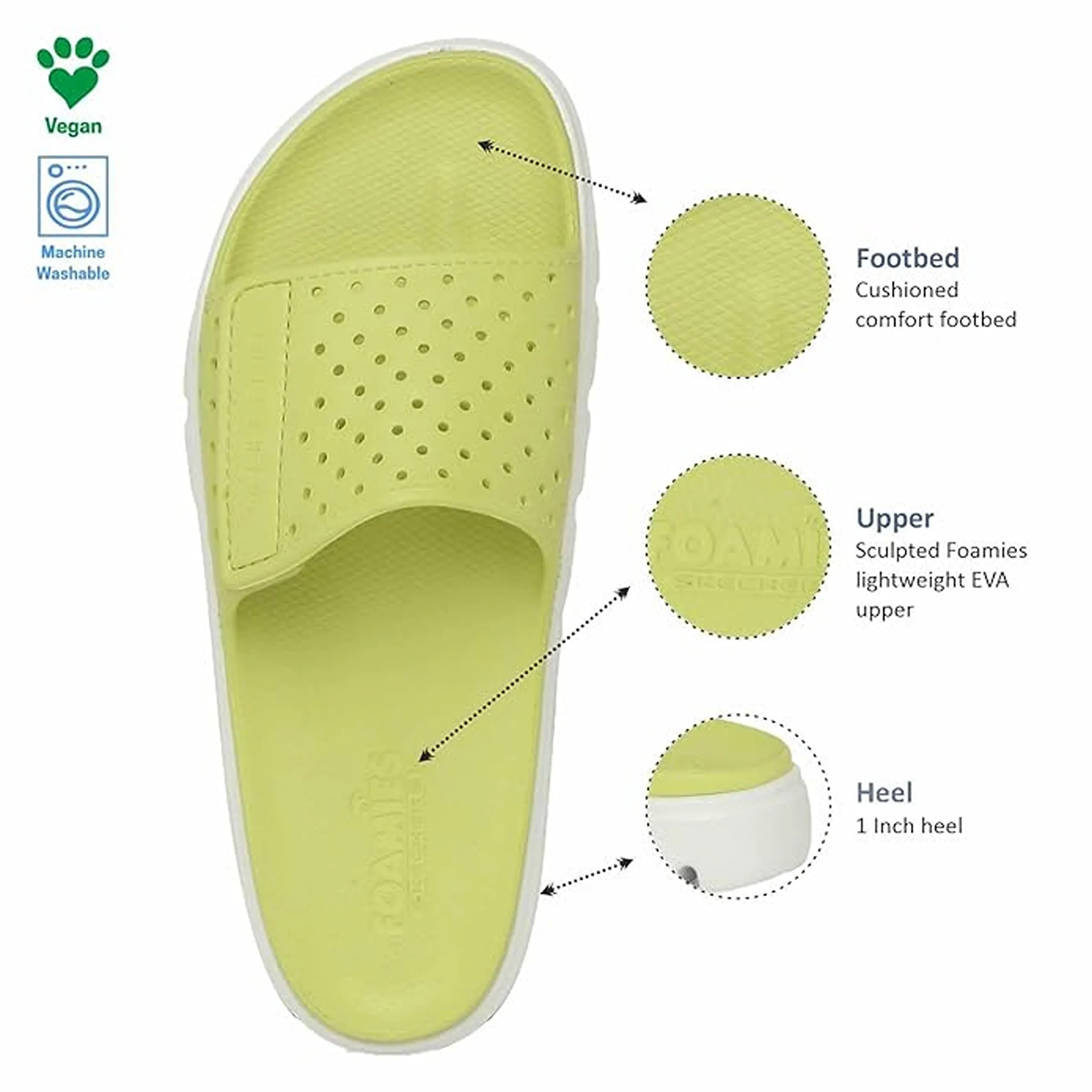 FOAMIES TOP-LEVEL-PEACHY VIBE (111451-LIME)