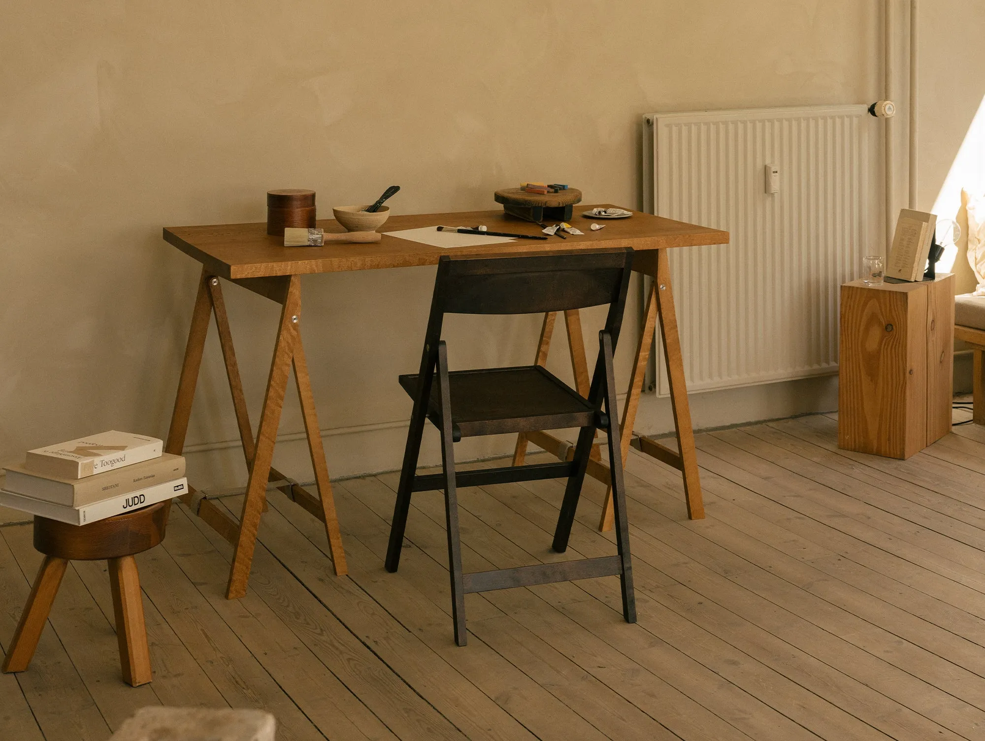 Folding Flat Trestle Table