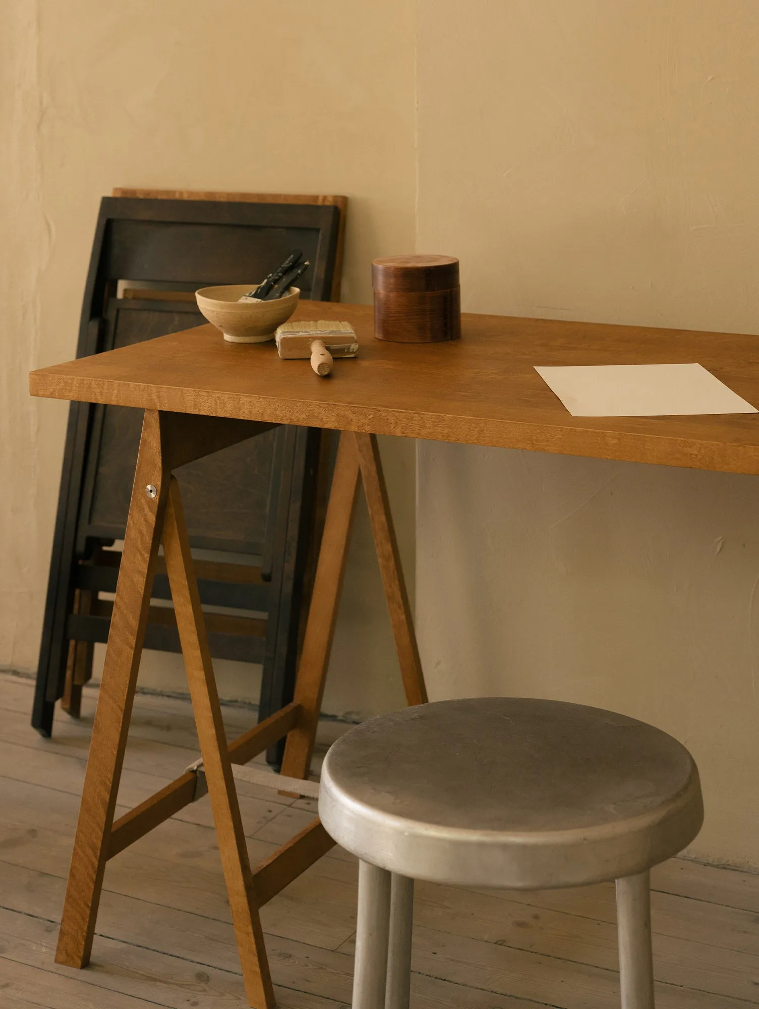 Folding Flat Trestle Table