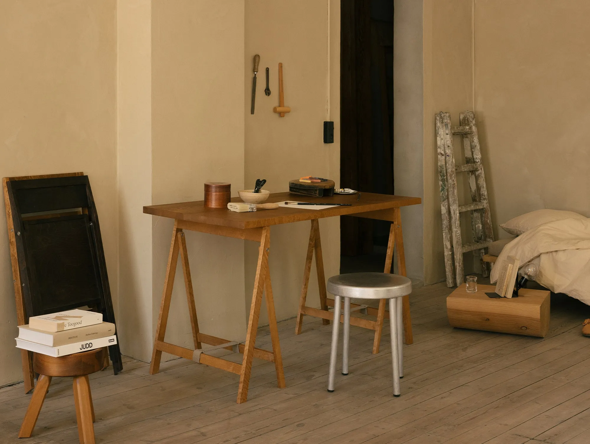 Folding Flat Trestle Table