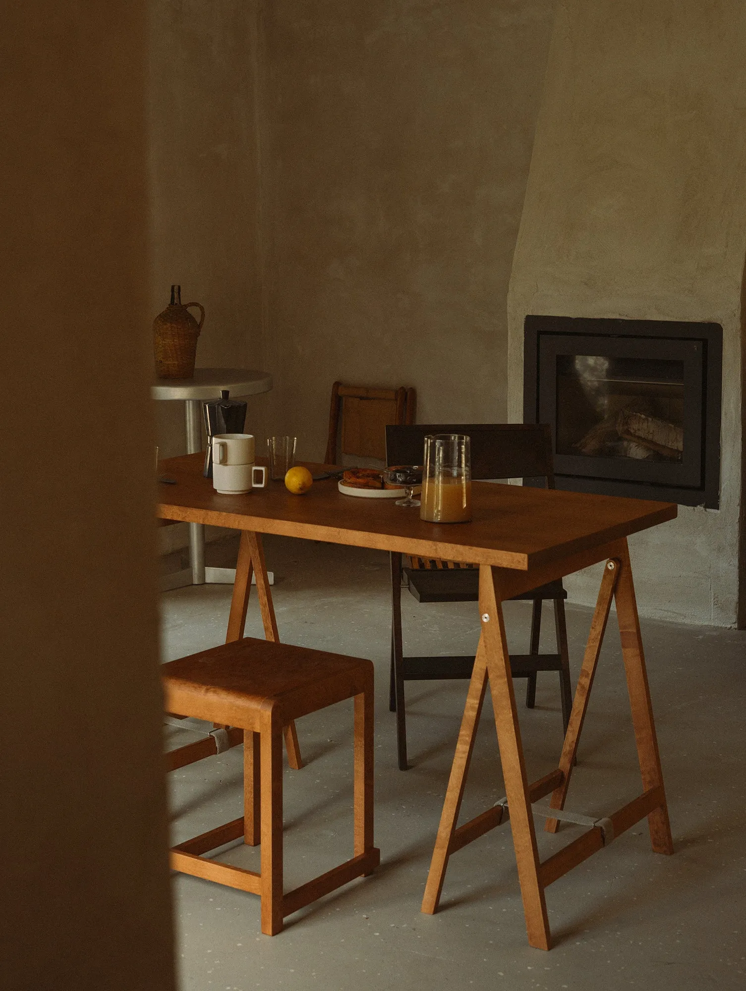 Folding Flat Trestle Table