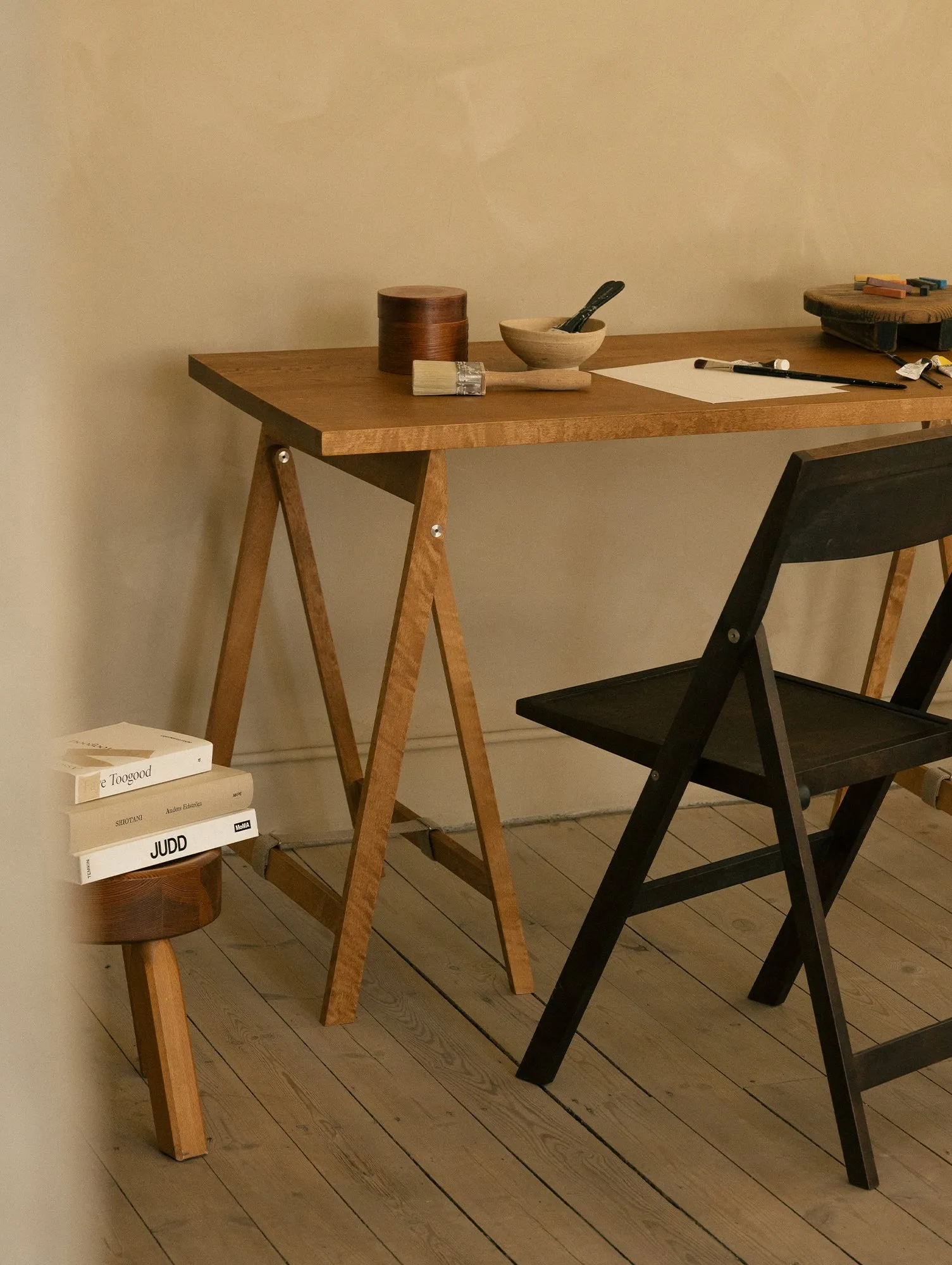 Folding Flat Trestle Table