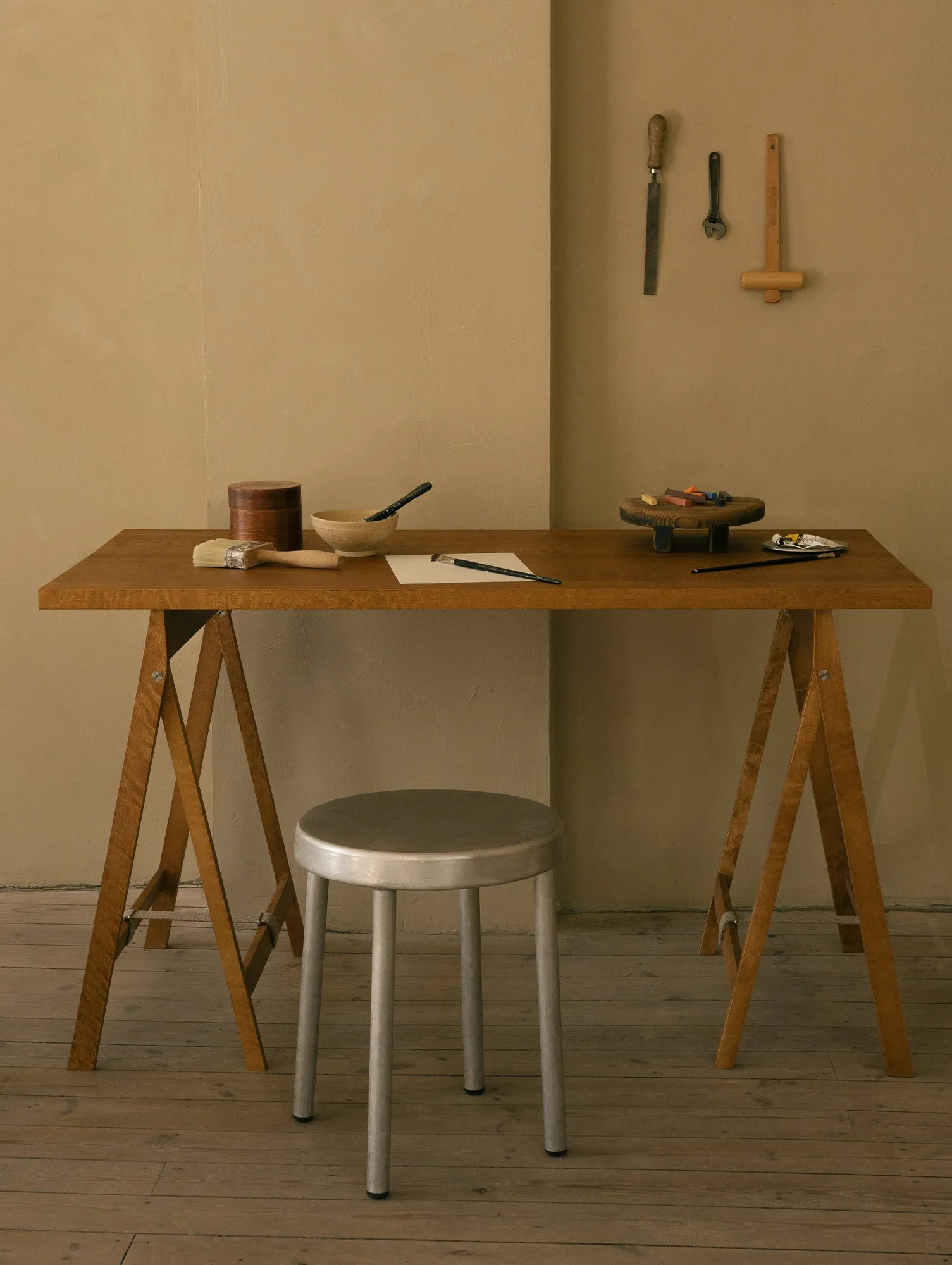 Folding Flat Trestle Table