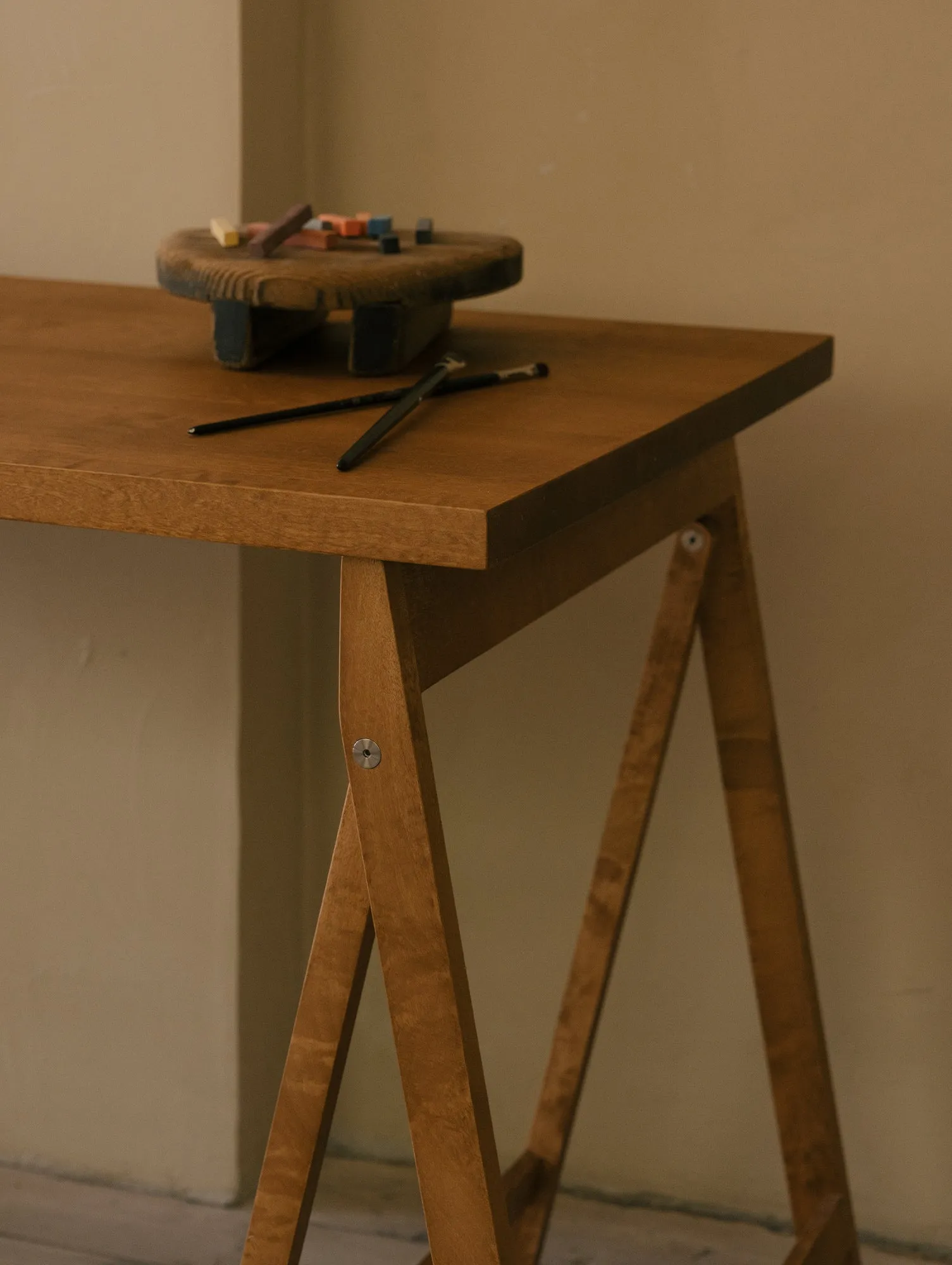 Folding Flat Trestle Table