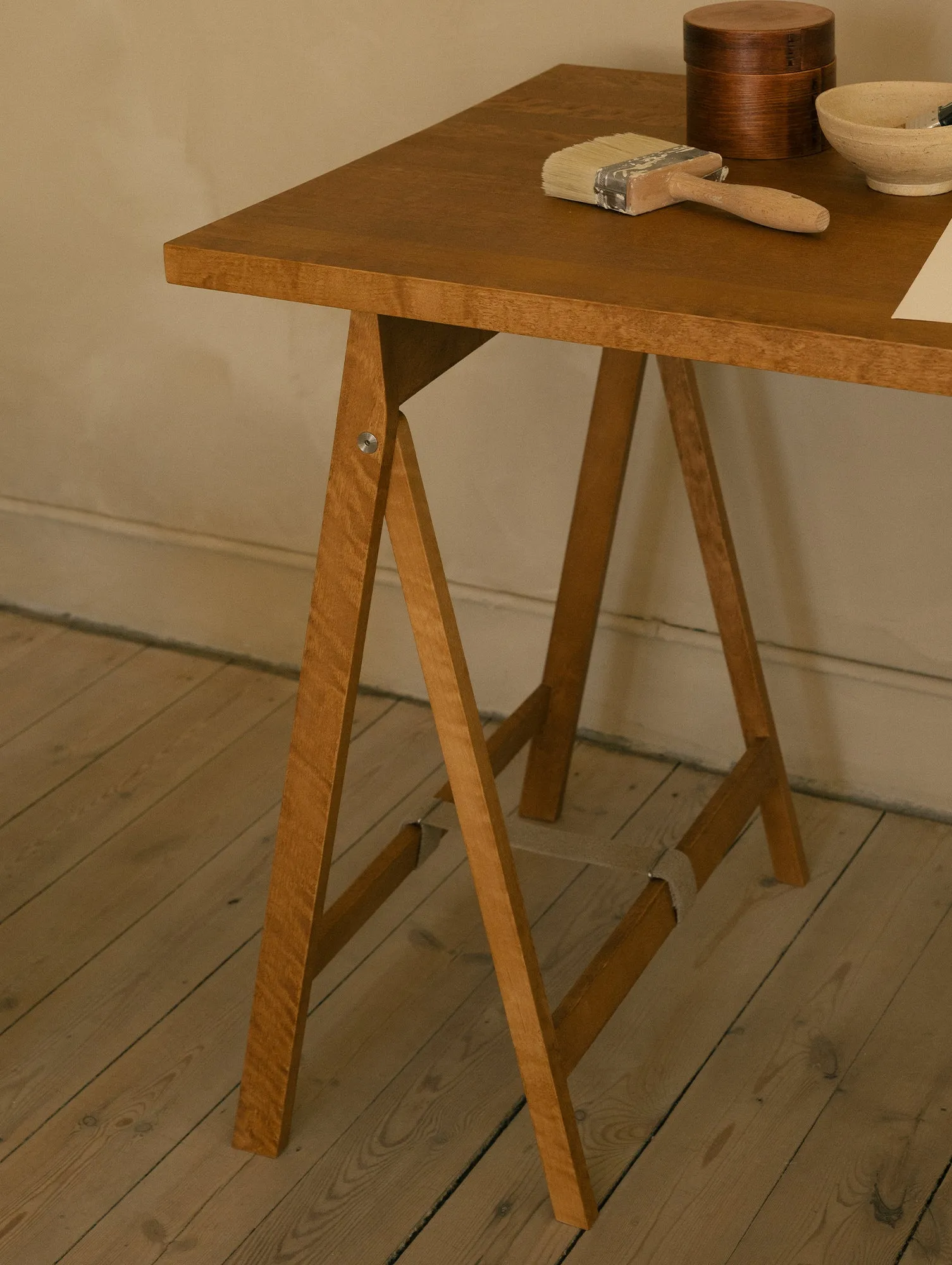 Folding Flat Trestle Table