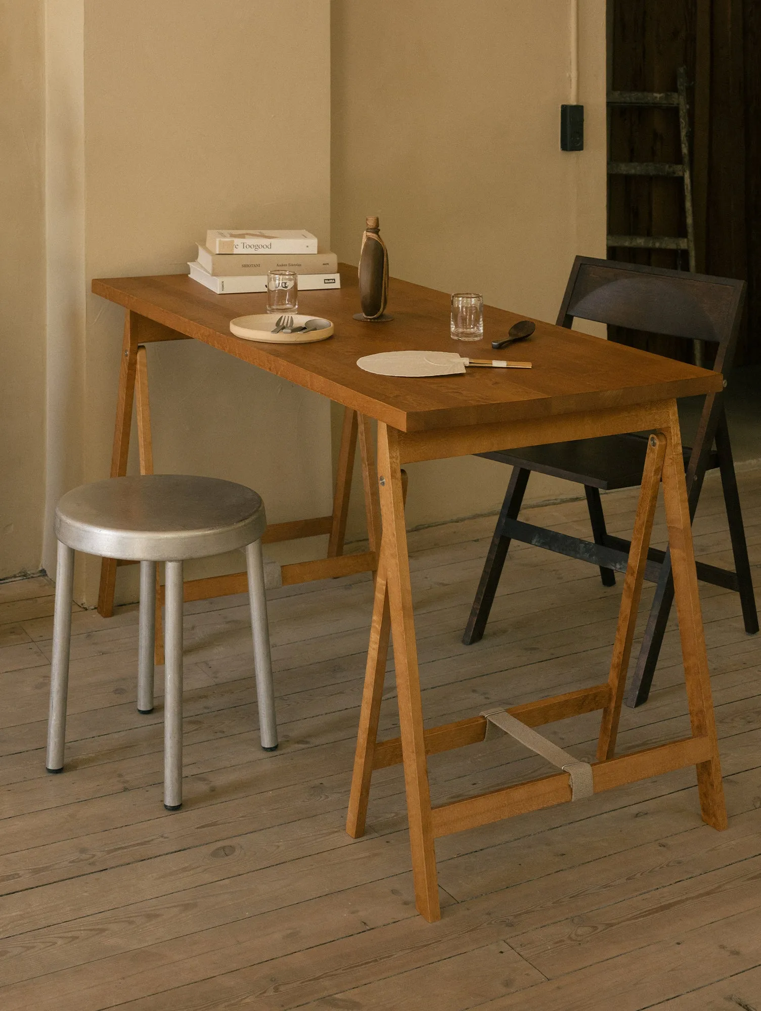 Folding Flat Trestle Table