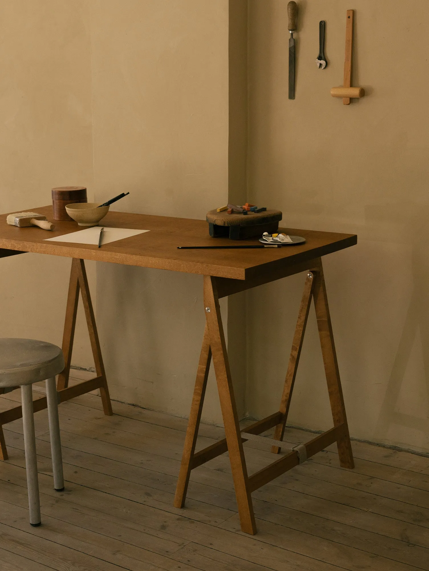 Folding Flat Trestle Table