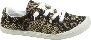 Forever Link Women's Classic Slip-On Comfort Fashion Sneaker, Snake (8.5)