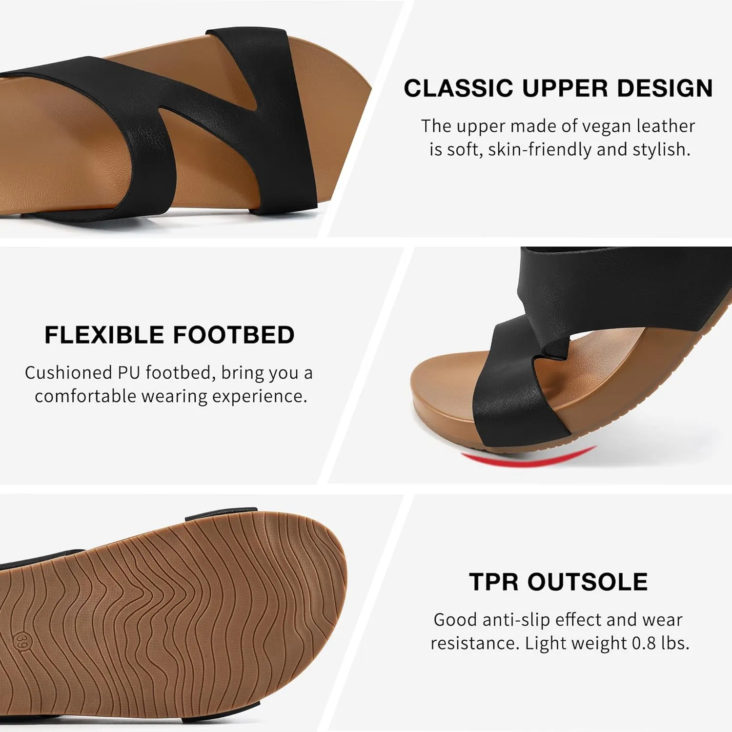FUDYNMALC Women Orthopedic Slides Sandals: Comfortable Arch Support Shoes Summer Dressy Flat Slip On Walking Slippers