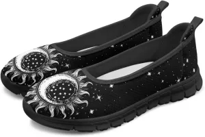 Galaxy Mesh Sneakers Fashion Womens Low Cut Sneaker Comfortable Ladies Flats Dress Clothes Shoe Loafer Lightweight Athletic Sneaker