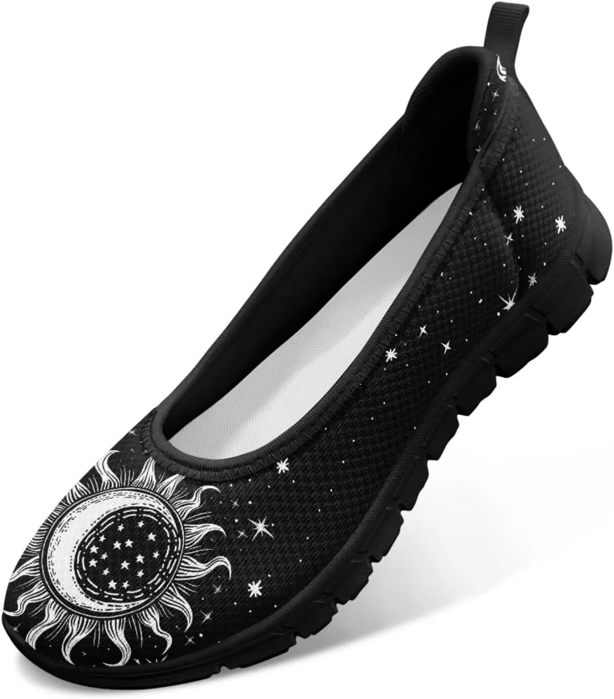 Galaxy Mesh Sneakers Fashion Womens Low Cut Sneaker Comfortable Ladies Flats Dress Clothes Shoe Loafer Lightweight Athletic Sneaker