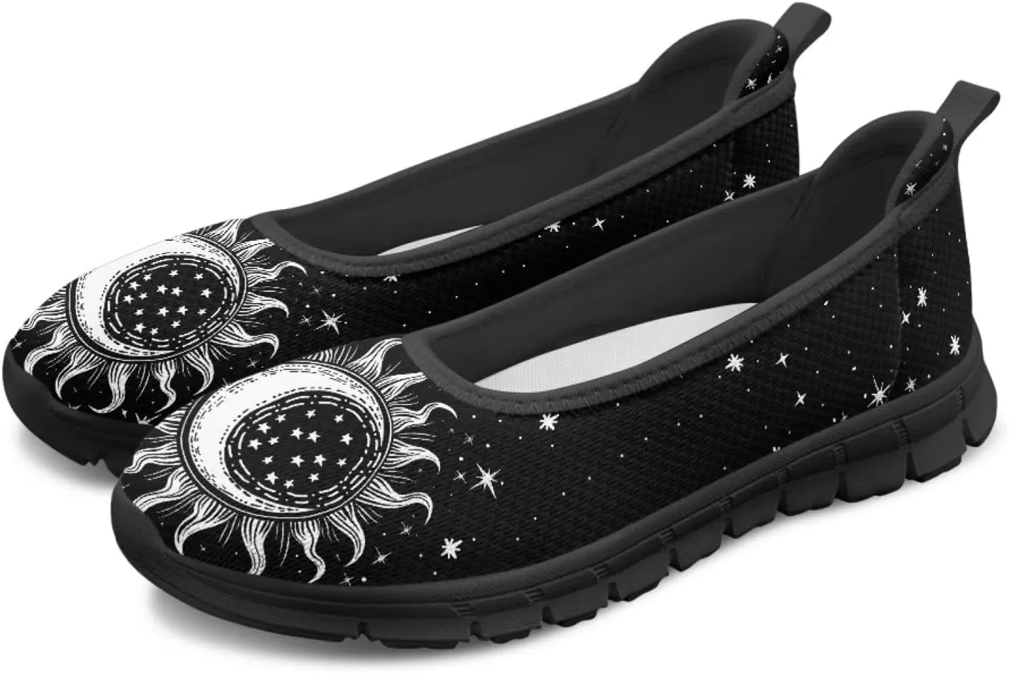 Galaxy Mesh Sneakers Fashion Womens Low Cut Sneaker Comfortable Ladies Flats Dress Clothes Shoe Loafer Lightweight Athletic Sneaker