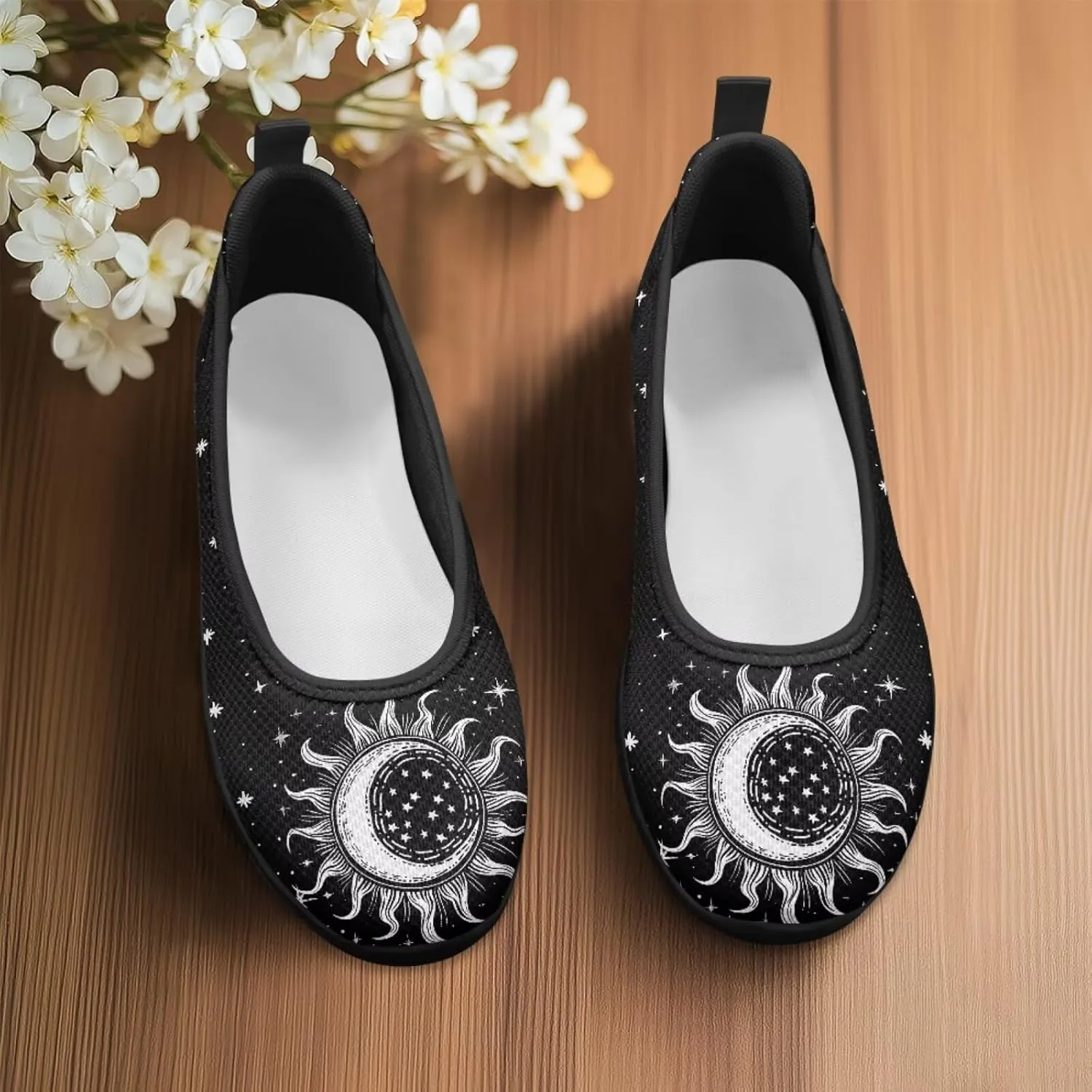 Galaxy Mesh Sneakers Fashion Womens Low Cut Sneaker Comfortable Ladies Flats Dress Clothes Shoe Loafer Lightweight Athletic Sneaker