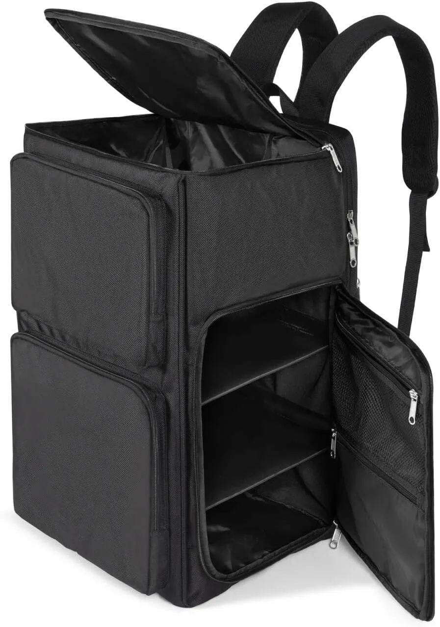 Gatycallaty Sneaker Bag Travel Shoes Duffel Bag Carry On Adjustable Compartment for Workout Travel Gym (Black)