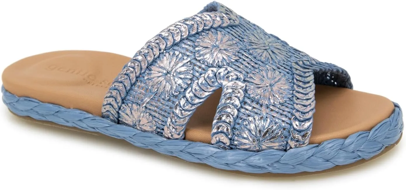 Gentle Souls by Kenneth Cole Women's Tristan Woven Slide Sandal