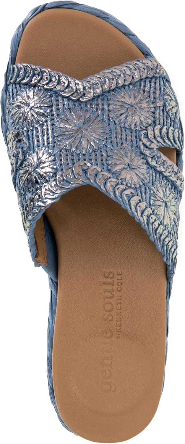 Gentle Souls by Kenneth Cole Women's Tristan Woven Slide Sandal