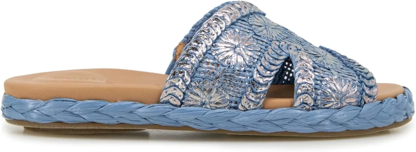 Gentle Souls by Kenneth Cole Women's Tristan Woven Slide Sandal