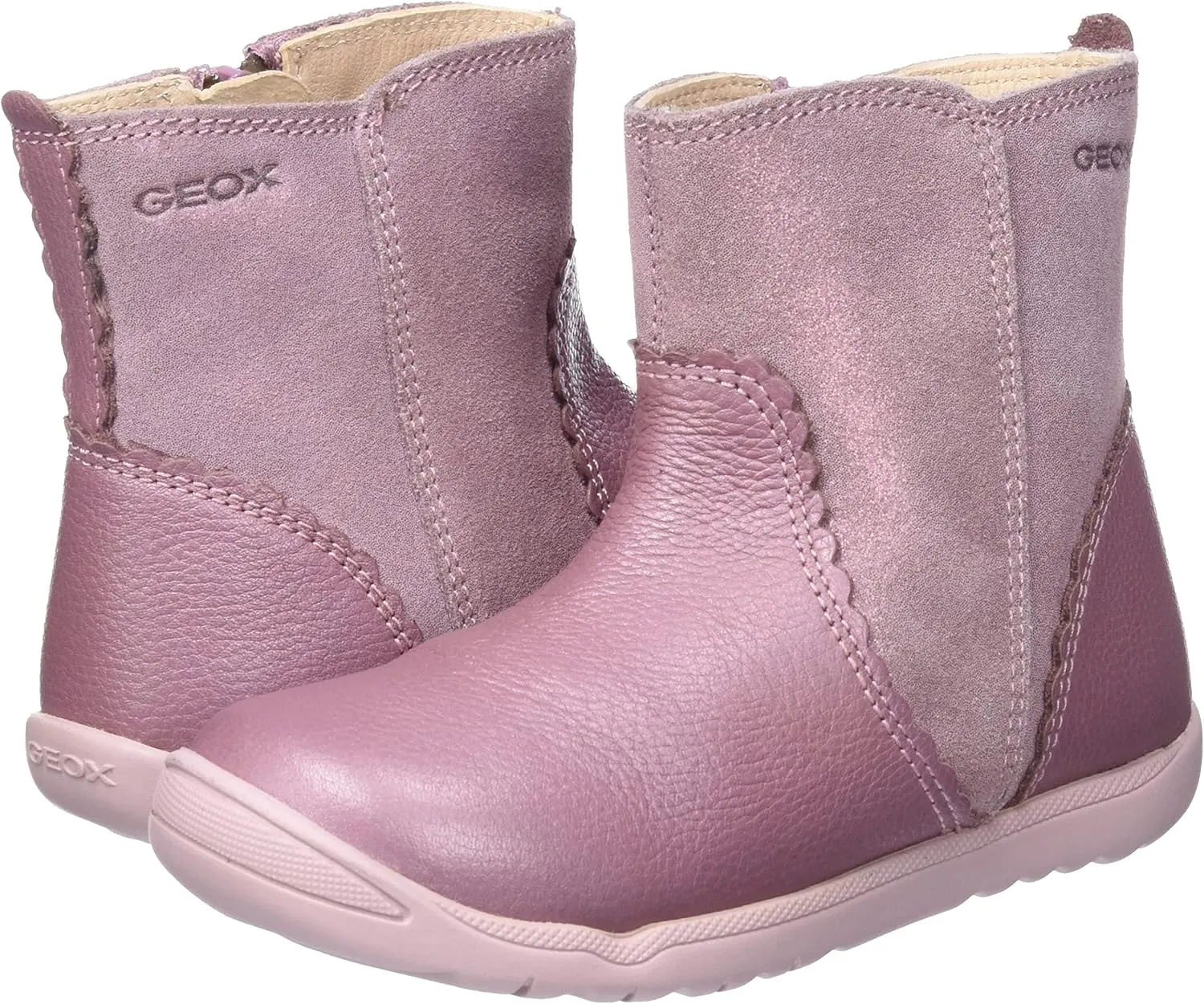 Geox Baby Girl's Flat First Walker Shoe