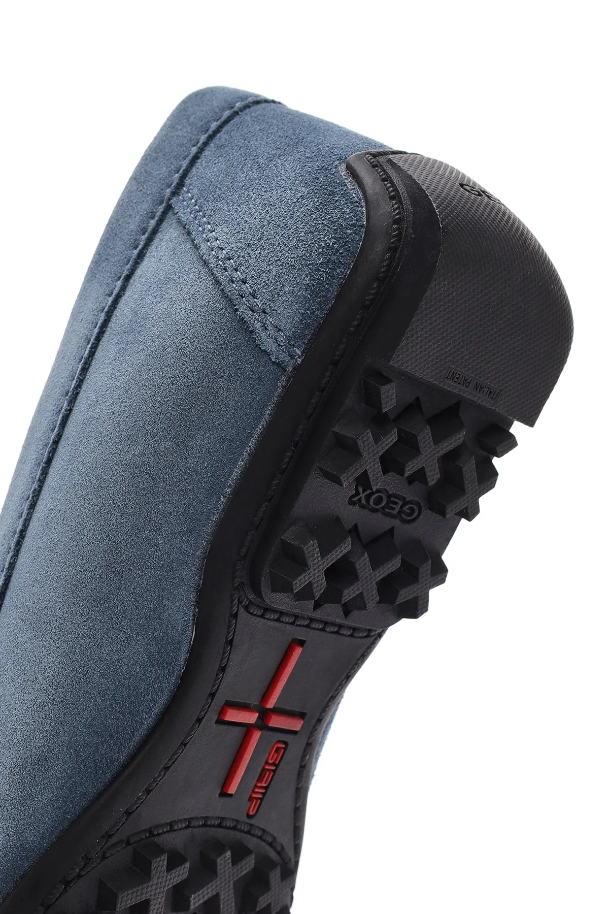 Geox Erkek Mavi Kosmopolis   Grip Süet Deri Loafer