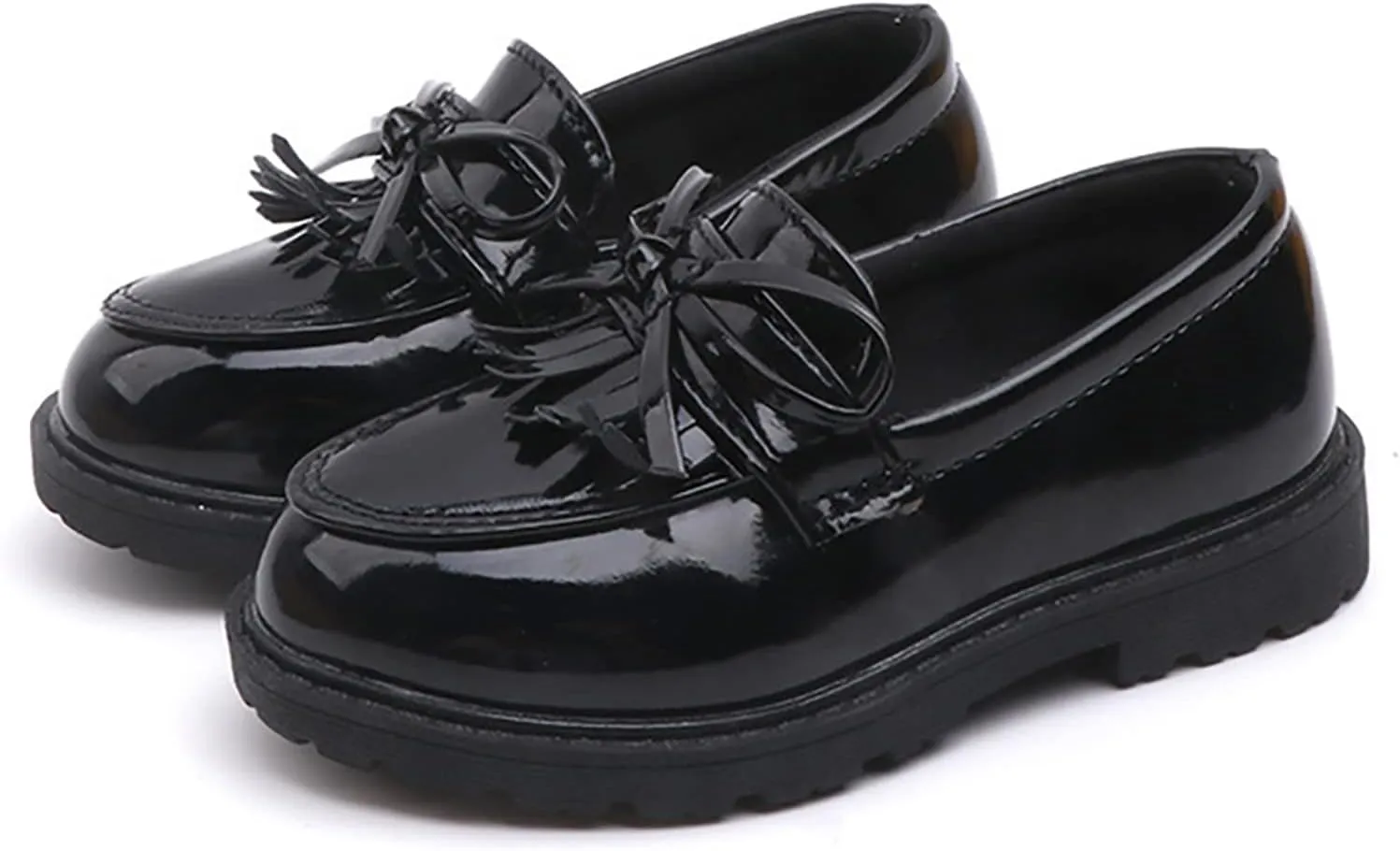 Girls Shoes Size 8 Girls Slip On Leather Loafer Tassel Bow School Dress Shoes for Girls 4t Tennis Shoes Girls