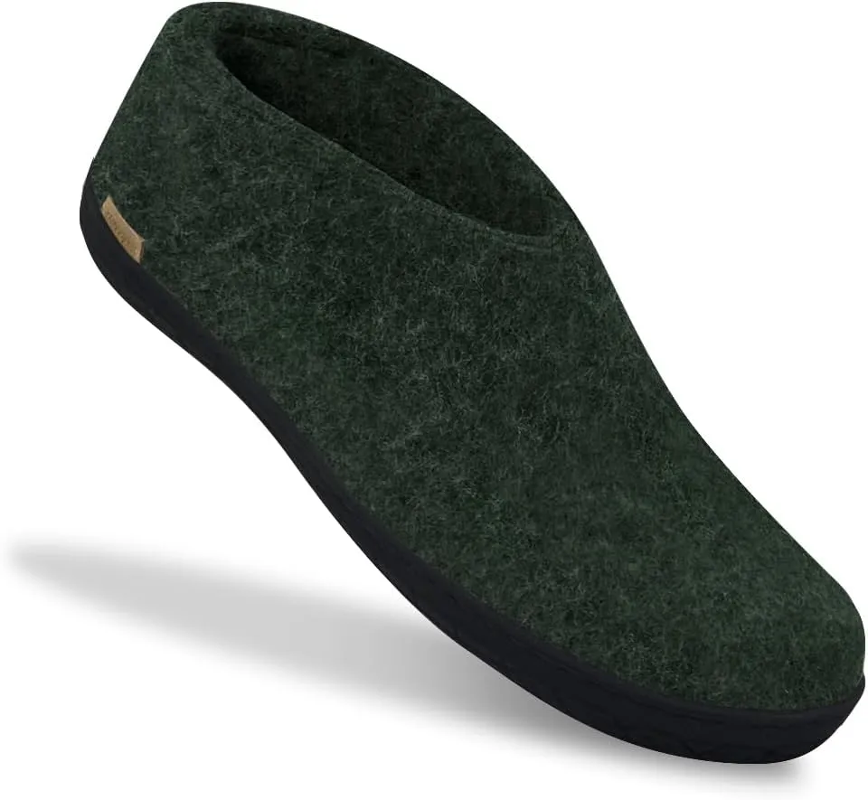 Glerups 100% Gotland Sheep Wool Shoe Slipper with rubber sole - Unisex