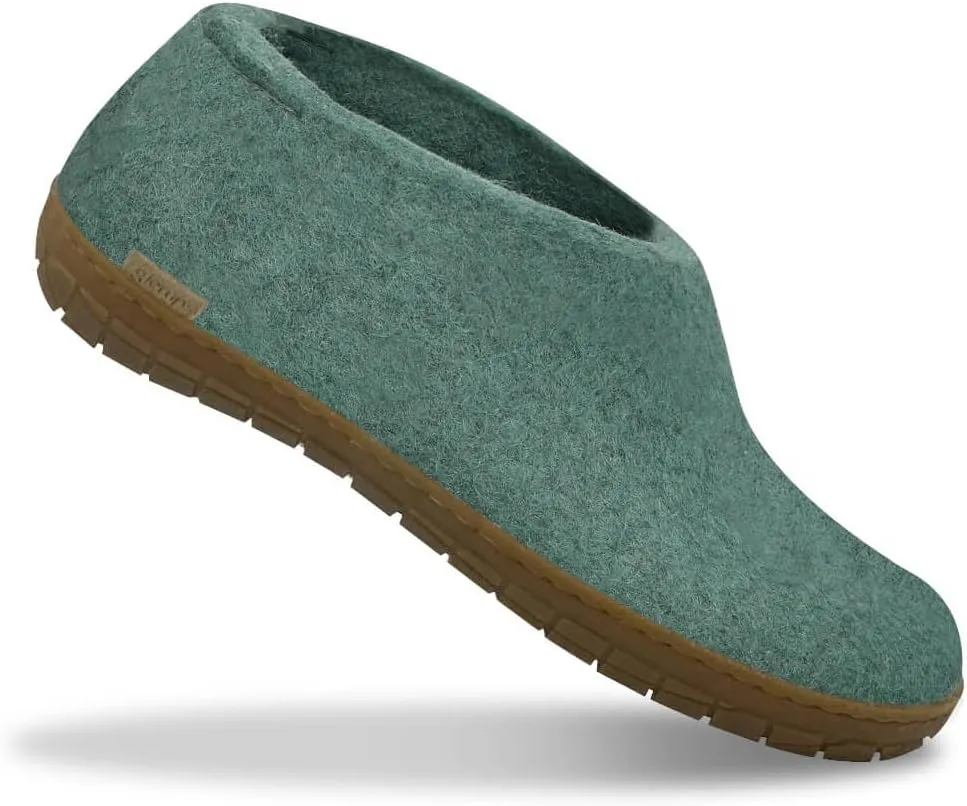 Glerups 100% Gotland Sheep Wool Shoe Slipper with rubber sole - Unisex