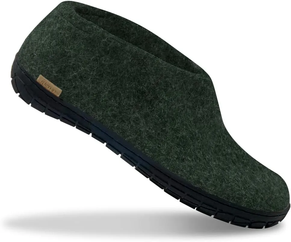 Glerups 100% Gotland Sheep Wool Shoe Slipper with rubber sole - Unisex
