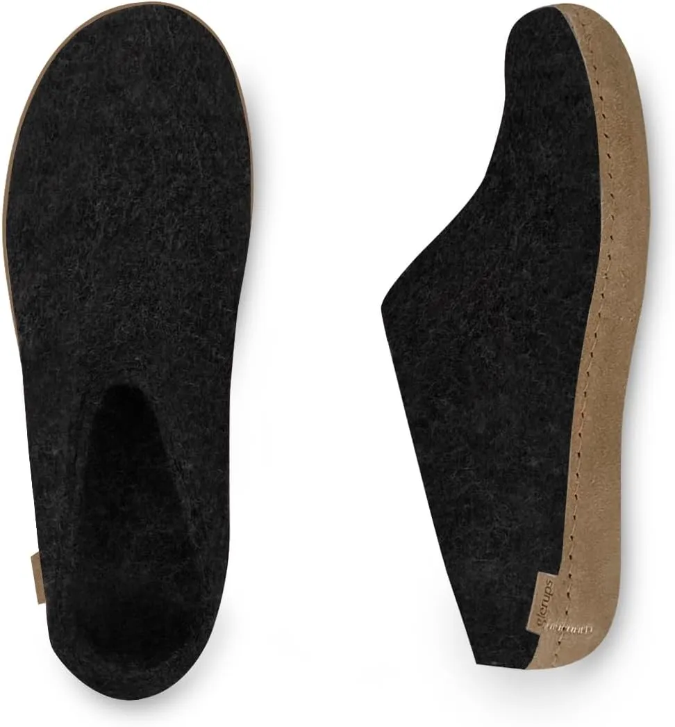 Glerups 100% Gotland Sheep Wool Shoe Slipper with rubber sole - Unisex