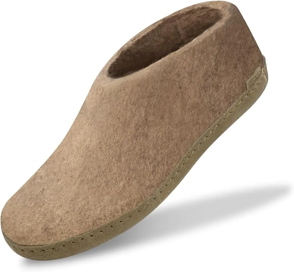 Glerups 100% high quality wool mix Boot Slipper with leather sole - Unisex