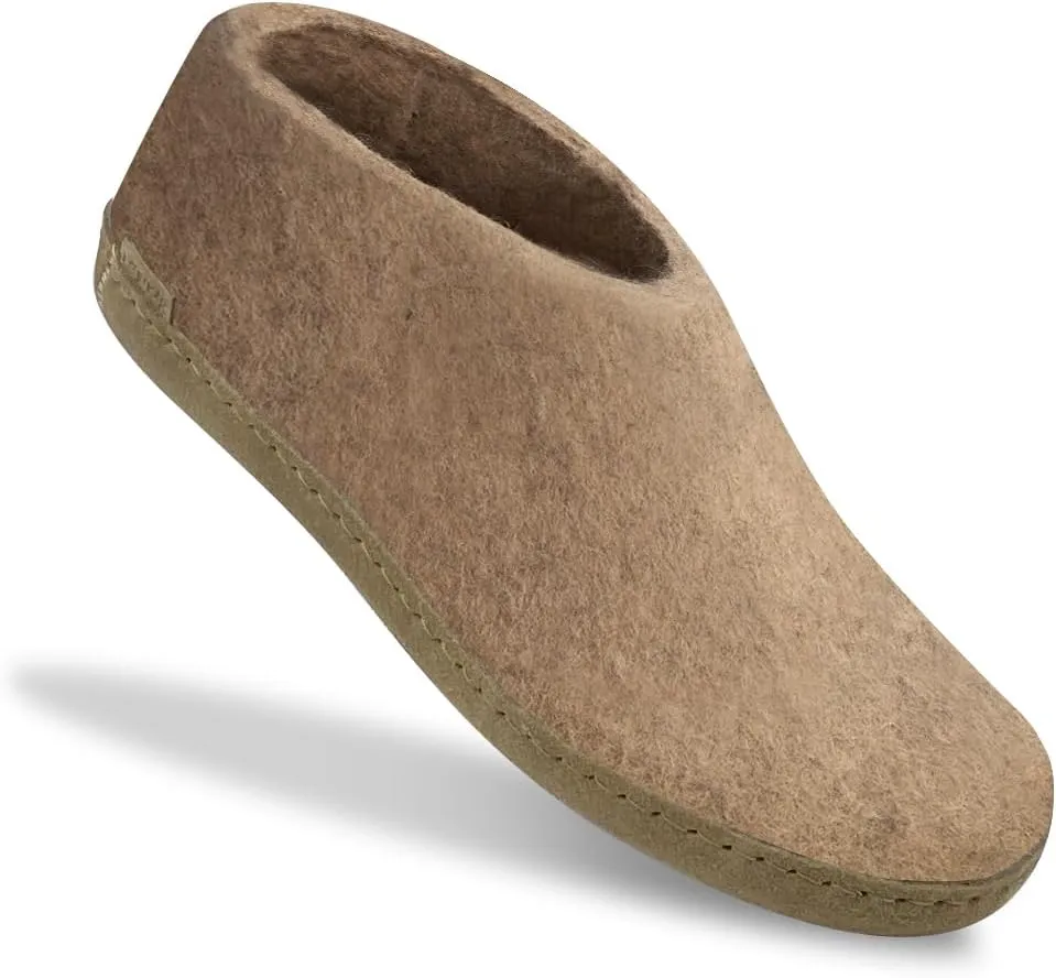 Glerups 100% high quality wool mix Boot Slipper with leather sole - Unisex