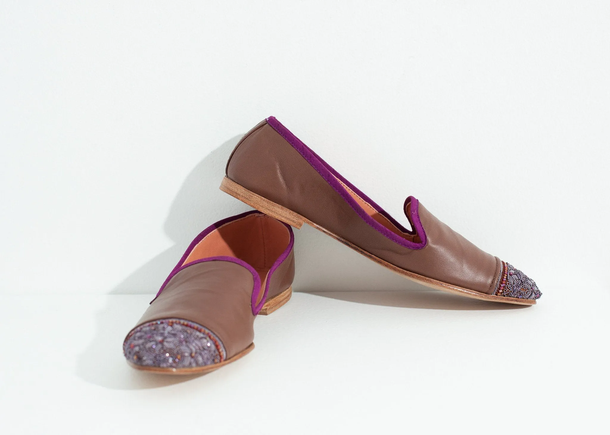Great deal Bizi Loafer Cap Toe Rose/Aubergine Lightweight in