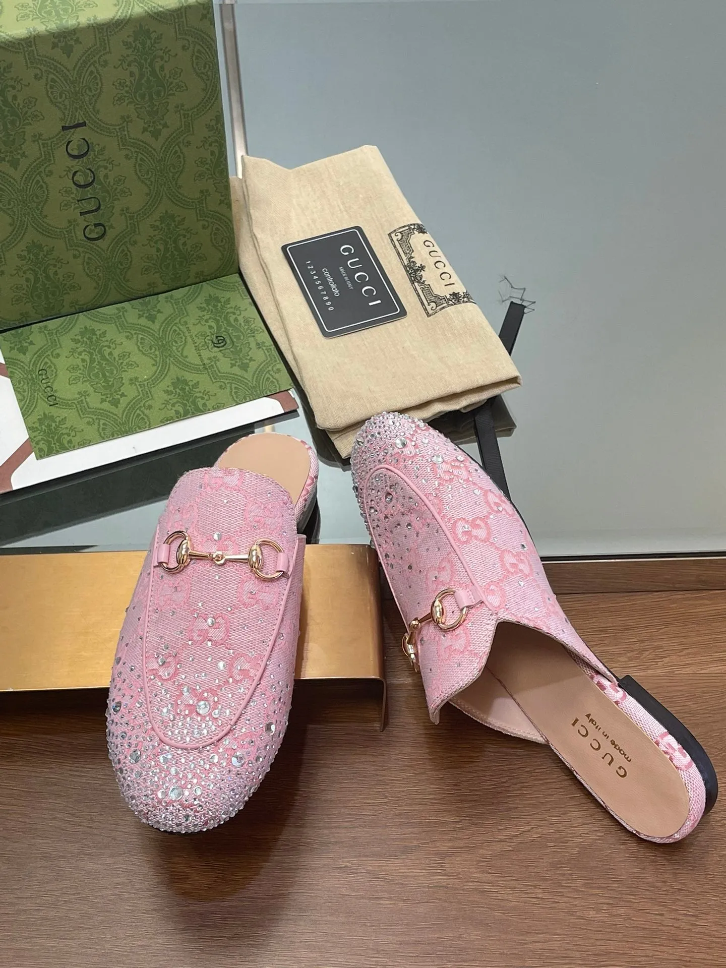 Gucci- Princetown horsebit-detailed leather slippers