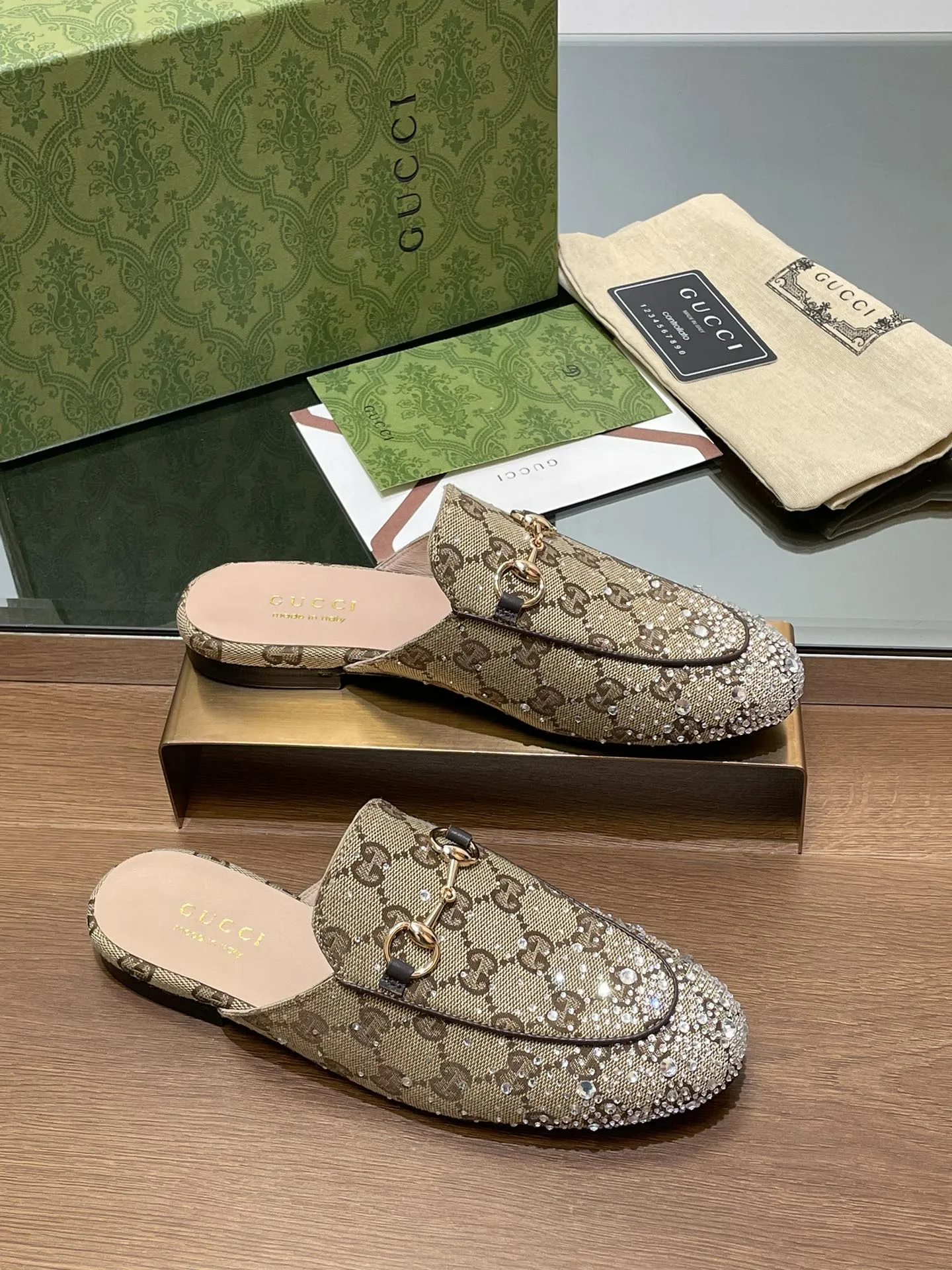 Gucci- Princetown horsebit-detailed leather slippers