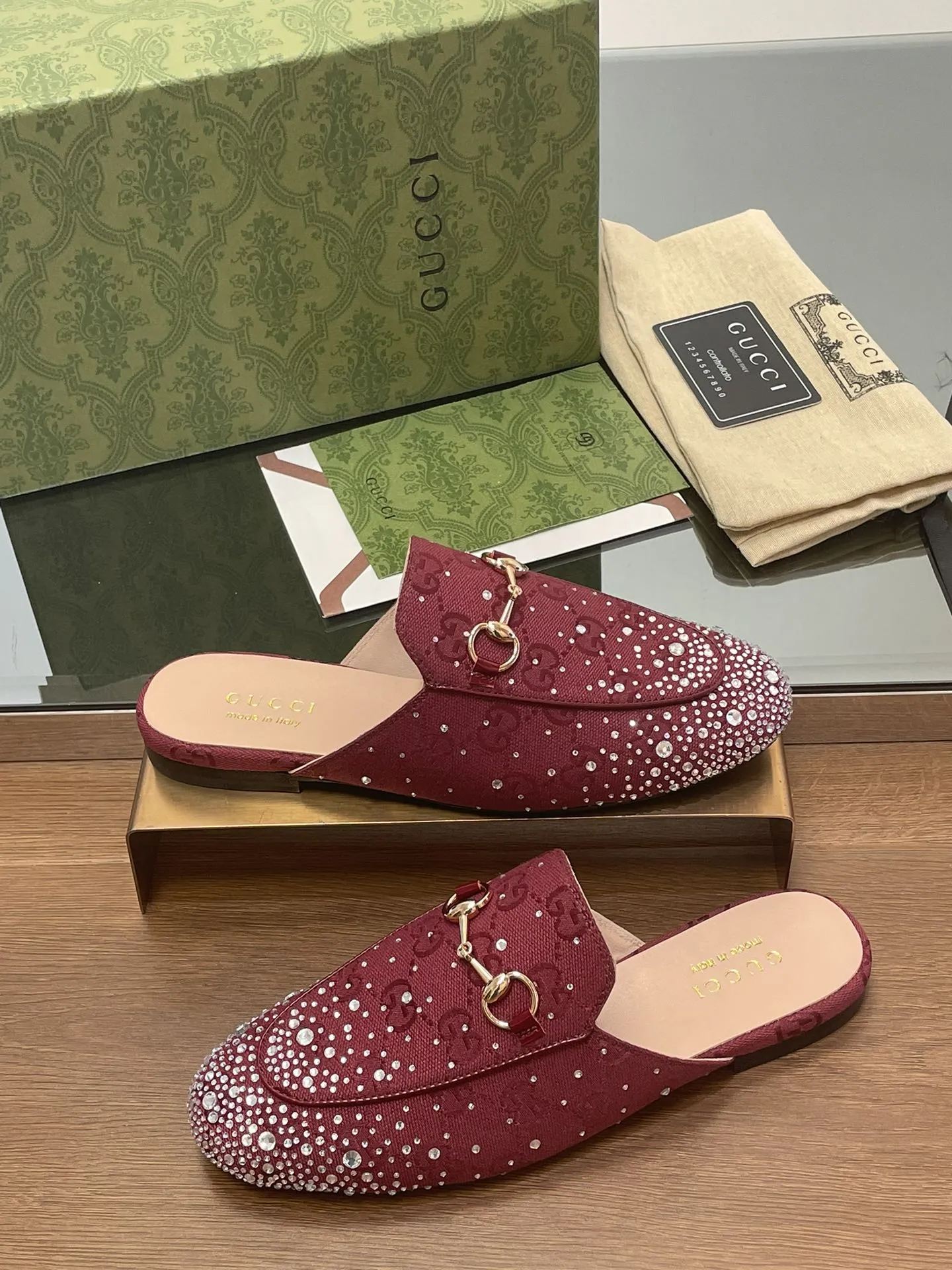 Gucci- Princetown horsebit-detailed leather slippers
