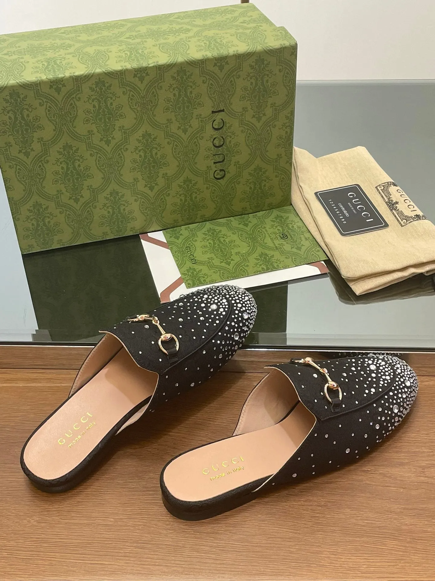 Gucci- Princetown horsebit-detailed leather slippers