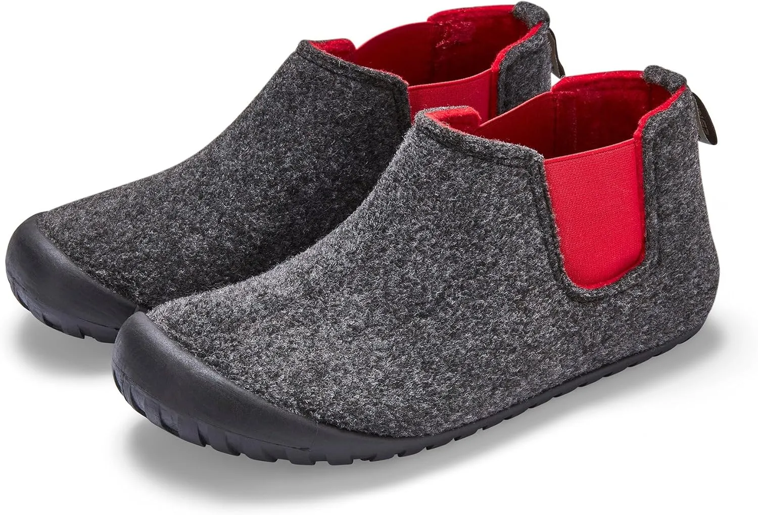 Gumbies Brumby Boot Slippers for Indoors and Outdoors, Eco-friendly Felt Uppers, Elasticated Sides, Recycled Rubber Outsoles - Comfort Guaranteed