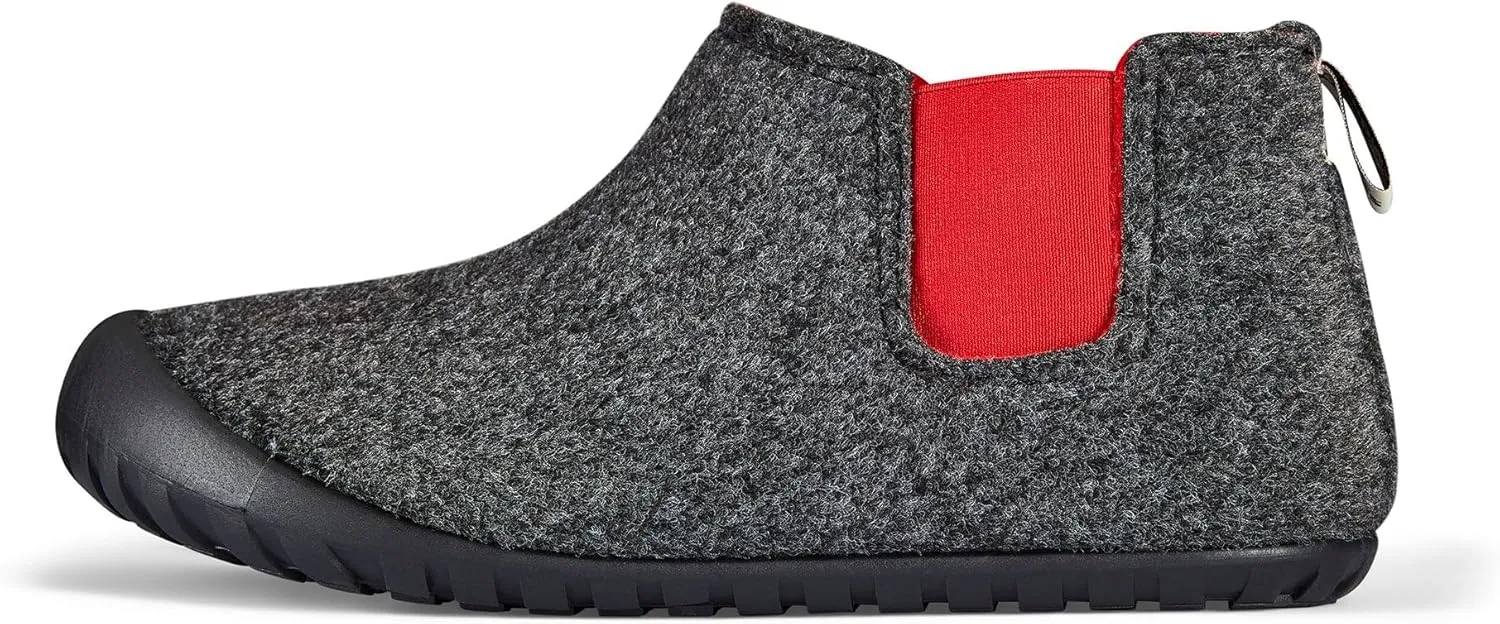 Gumbies Brumby Boot Slippers for Indoors and Outdoors, Eco-friendly Felt Uppers, Elasticated Sides, Recycled Rubber Outsoles - Comfort Guaranteed