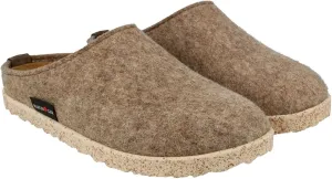 HAFLINGER Unisex Manhattan Warm Breathable Wool Slippers with Removable Footbed & Slip-Resistant Sole | Indoor & Outdoor Wear